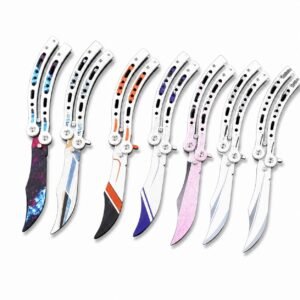 CSGO Butterfly Slaughter BALISONG Trainer Mes Opgewaardeerd