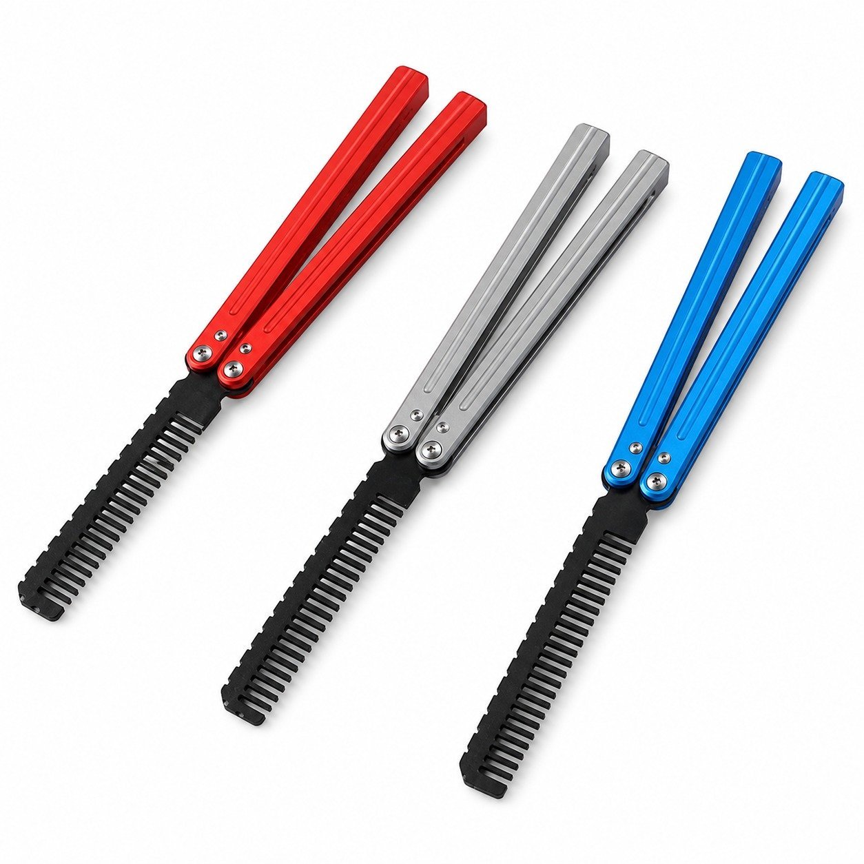 17570-main-white-clean.jpg Stainless steel comb Aluminum Handle Practice