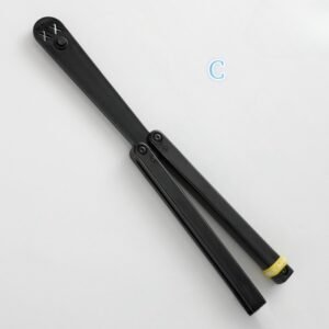 Transparent Butterfly Knife Uncut Training Knife Folding Knife Flinging Knife Plastic pc Smiley