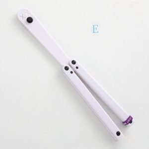 Transparent Butterfly Knife Uncut Training Knife Folding Knife Flinging Knife Plastic pc Smiley