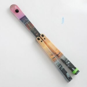 Butterfly Knife Flip Hand Knife Fancy Plastic Knife Training Folding Knife Safe No Open Edge
