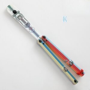 Butterfly Knife Flip Hand Knife Fancy Plastic Knife Training Folding Knife Safe No Open Edge