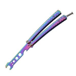 Wrench butterfly practice folding knife butterfly tool training unbladed butterfly knife tool
