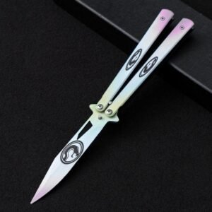 Unsharpened butterfly practice knife color butterfly knife outdoor multi-function folding knife swing