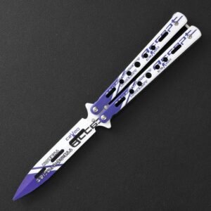 Butterfly knife butterfly knife unsharpened all-steel butterfly knife sling knife folding knife butterfly knife trainer practice knife