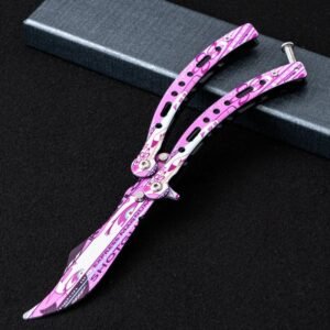 Butterfly practice knife folding unsharpened hand-throwing ornamental knife hand training knife