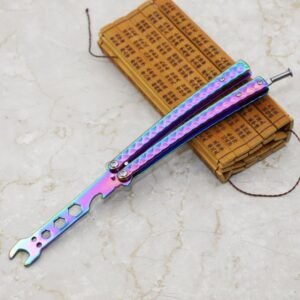 Wrench butterfly practice folding knife butterfly tool training unbladed butterfly knife tool