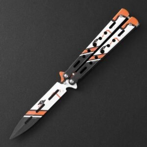 Butterfly knife butterfly knife unsharpened all-steel butterfly knife sling knife folding knife butterfly knife trainer practice knife