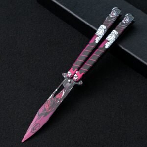 Unsharpened butterfly practice knife color butterfly knife outdoor multi-function folding knife swing