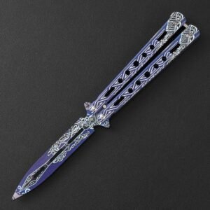 Butterfly knife butterfly knife unsharpened all-steel butterfly knife sling knife folding knife butterfly knife trainer practice knife