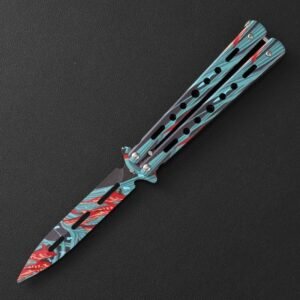 Butterfly knife butterfly knife unsharpened all-steel butterfly knife sling knife folding knife butterfly knife trainer practice knife